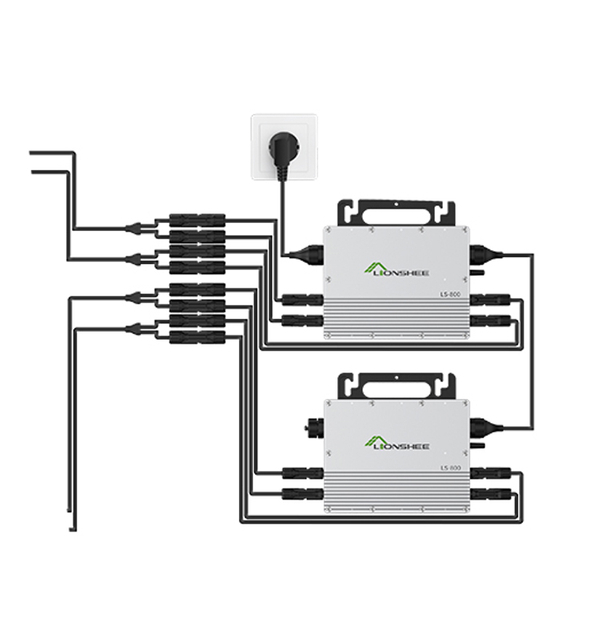 LIONSHEE Mikro-Wechselrichter 600 W für Balkon-Solaranlage