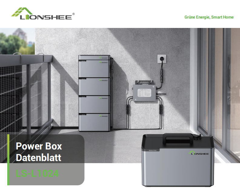 Lionshee 1024wh stapelbare Solarbatterie 1